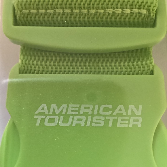 Luggage strap, lime green, vintage, American Tourister Sealed pack. Brand new. - Picture 2 of 5